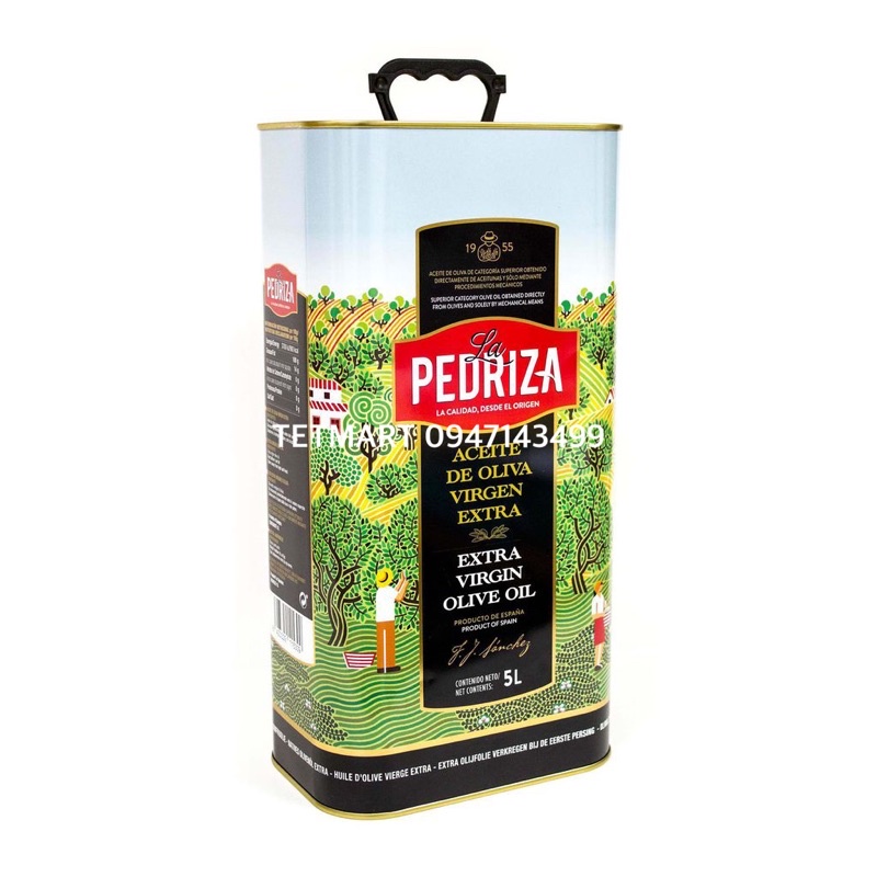 Dầu oliu La Pedriza siêu nguyên chất 5 lít - Tây Ban Nha - Extra virgin