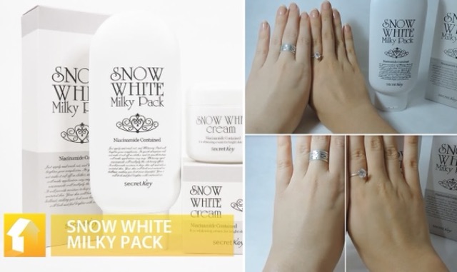 Kem tắm trắng da Snow White Milky Pack