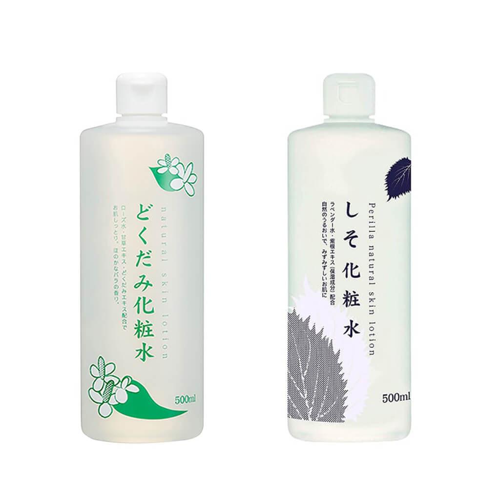  Toner Diếp Cá,Tia Tô Dokudami Natural Skin Lotion 500ml