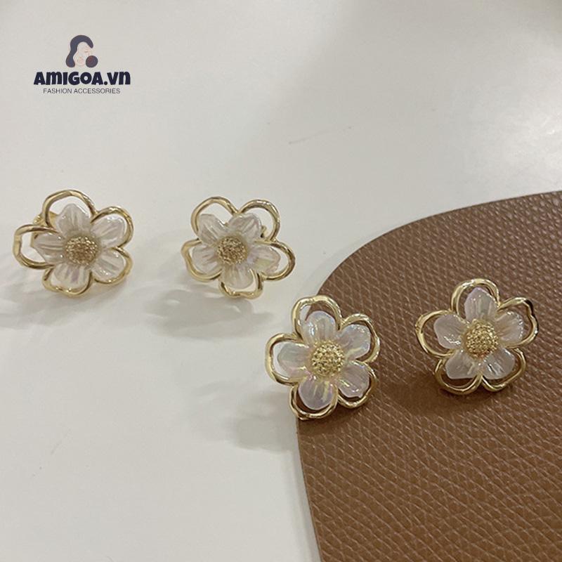 ✨✨Hoa tai chốt bạc 925 hình bông hoa xinh xắn cho nữ