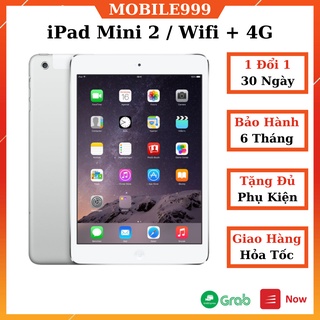 iPad Mini 2 (Wifi + 4G) 16G /32G /64G /128GB Zin Đẹp 99% Màn Retina siêu đẹp - Máy nhỏ gọn MOBILE999