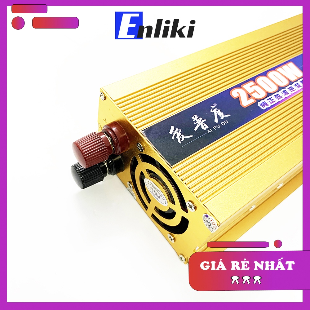 Bộ Kích Điện Inverter 12V Lên 220VAC 2500W Sin Chuẩn