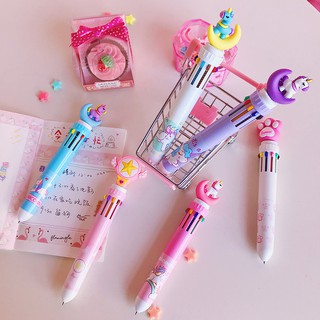 Bút bấm nhiều màu có charm