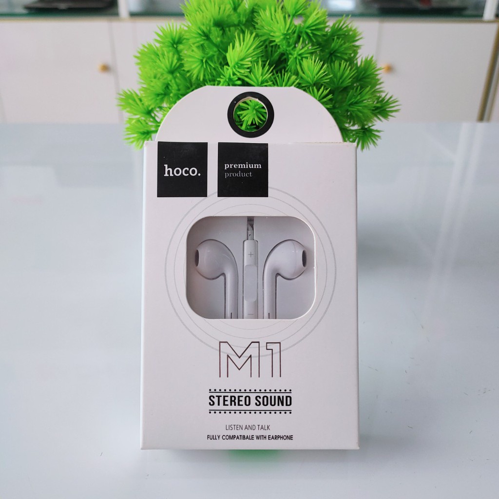 Tai Nghe Nhét Tai Hoco M1 Chính Hãng, Có Micro Đàm Thoại - Bảo Hành 12 Tháng - Phân phối chính hãng bởi LSHOP
