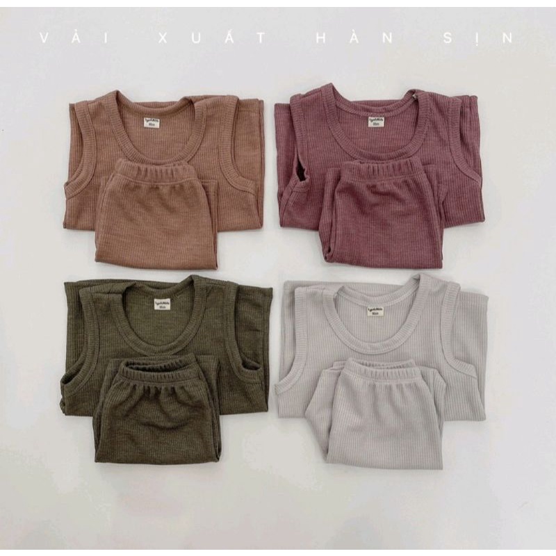 SÉT 2 BỘ BA LỖ HÀN QUỐC CHO BÉ TRAI BÉ GÁI