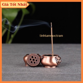 Đế cắm nhang - Lư cắm hương mini, đế đặt trầm nụ phụ kiện thác khói