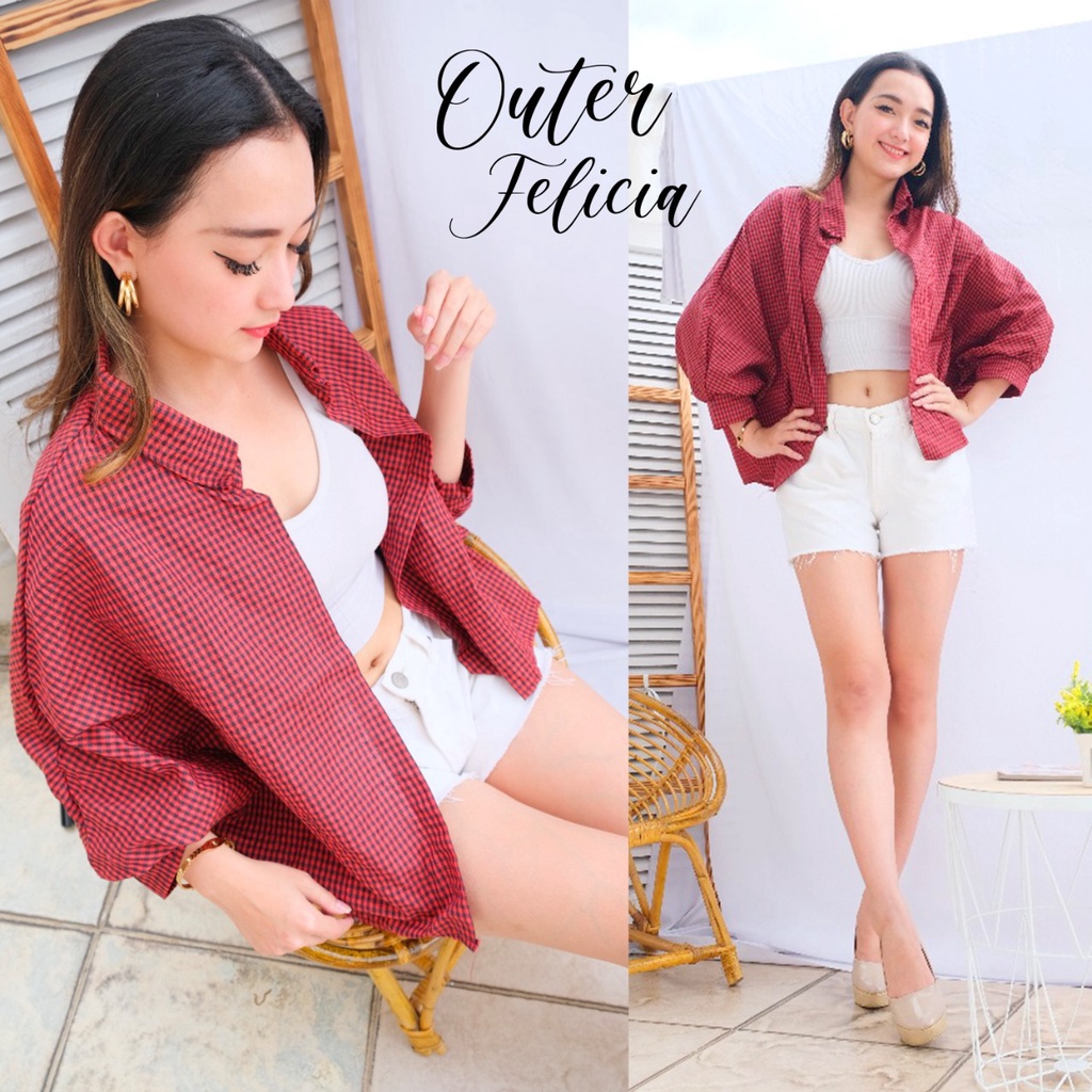 Áo Khoác Cardigan Dáng Vuông Cánh Dơi / felcia Cơ Bản Hàn Quốc
