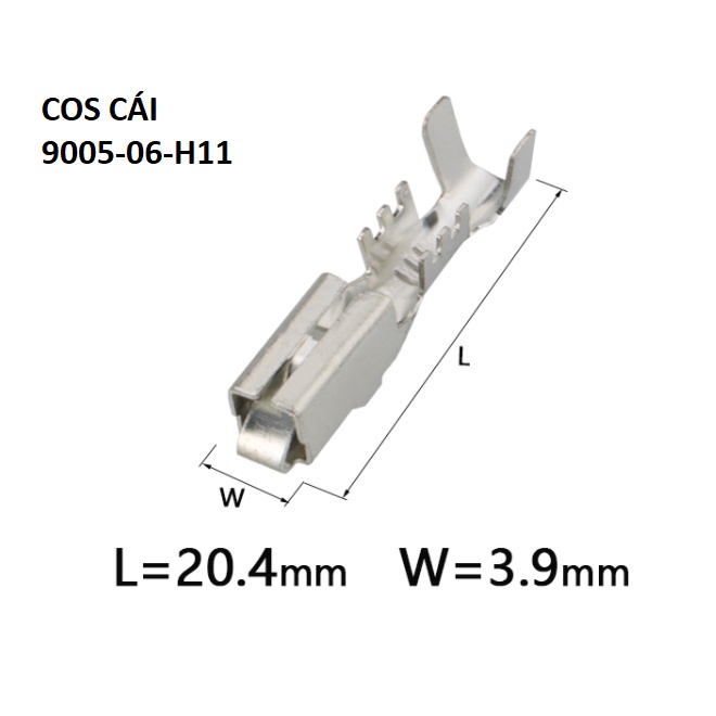 Cos đực, cái dành cho loại đầu nối H8, H11, 9005, 9006 2.8mm