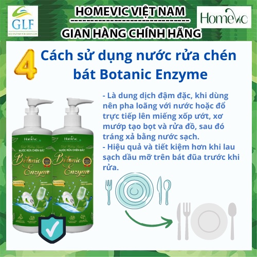 Nước rửa chén bát Botanic enzyme 500ml