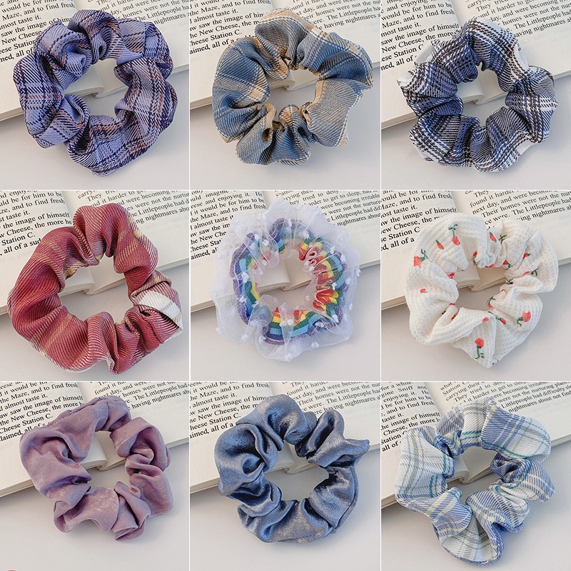 Set 5/9 Dây Buộc Tóc Họa Tiết Hoa Phong Cách Hàn Quốc 2022