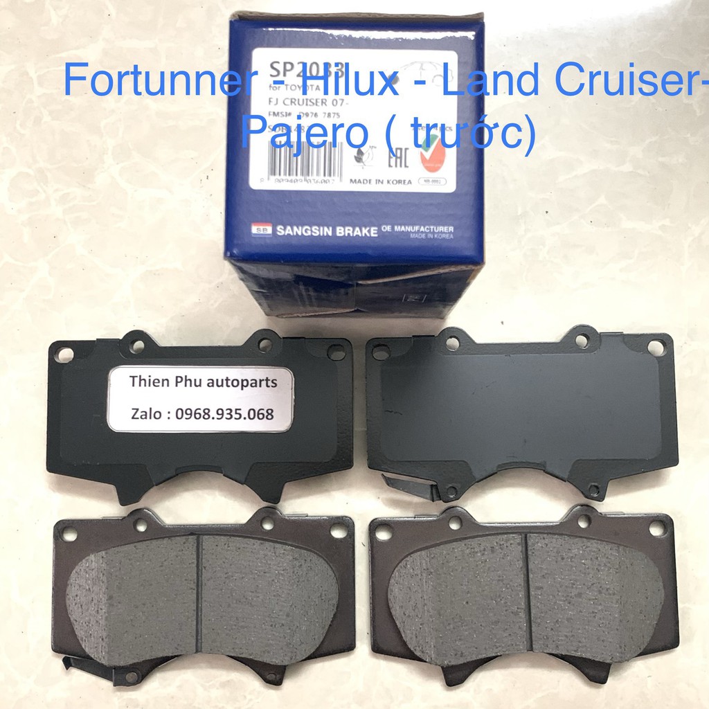 BỐ THẮNG / MÁ PHANH TRƯỚC FORTUNER + LAND CRUISER PRADO + PAJERO IV + LEXUS  GX. OEM :4605A472 / 4605A481 / MZ690355 / 0