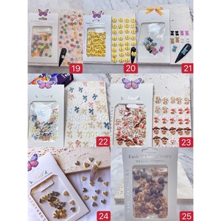 Set charm nail phụ kiện cao cấp gắn móng