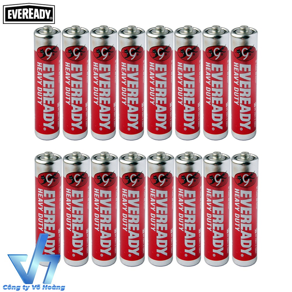 Bộ 16 pin AAA - pin đũa Eveready Heavy Duty (Đỏ)