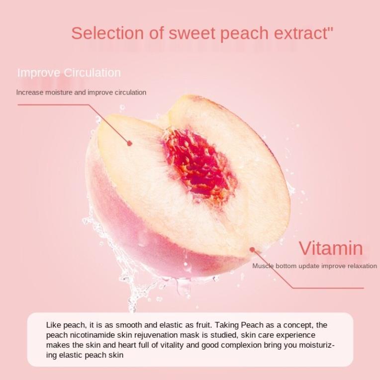 Mặt nạ dưỡng da chiết xuất đào căng trắng da dịu nhẹ chứa Niacinamide Vanzhen - Glow Vietnam | BigBuy360 - bigbuy360.vn