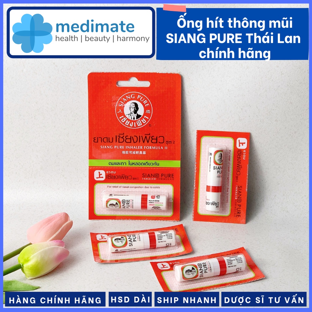 Ống hít thông mũi Thái Lan SIANG PURE chính hãng