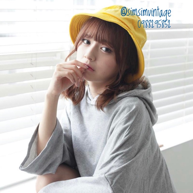 Mũ bucket vàng MARUKO siêu nổi bật Style Hàn