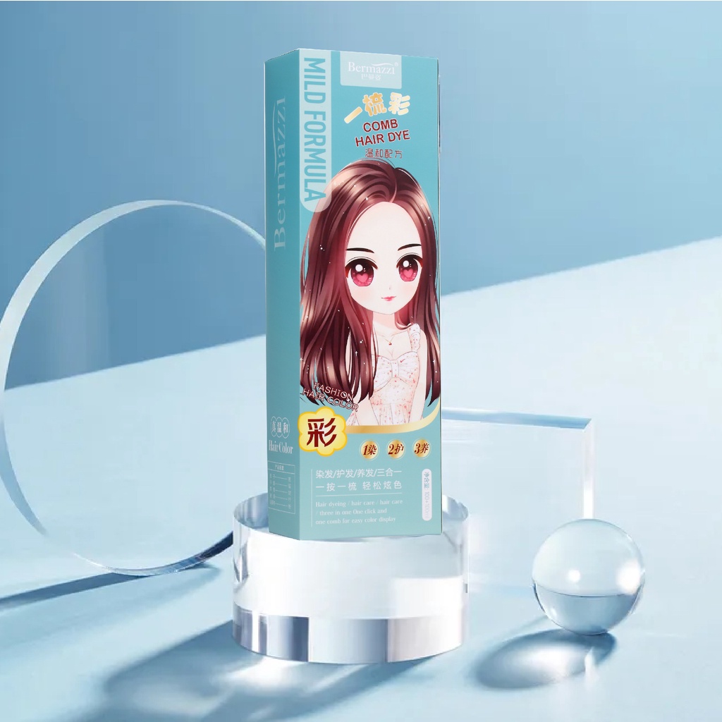 Lược Nhuộm Tóc Màu Đen / Trắng Phổ Biến