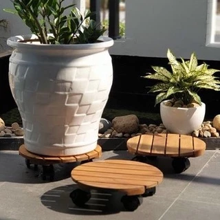 Đế chậu cây có bánh xe Goodwood R-30cm giá đỡ kệ hoa cây cảnh di chuyển nhẹ nhàng có khóa chốt bánh