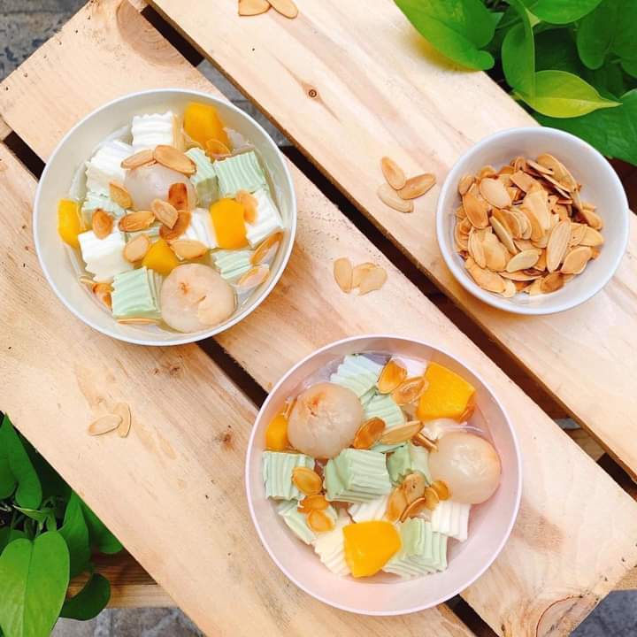 Set nguyên liệu chè Khúc bạch 15-30 chén chuẩn vị khúc bạch