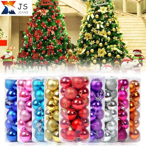 Quả Châu Trang Trí Cây Thông Noel Kích Thước 4cm / 6cm / 8cm