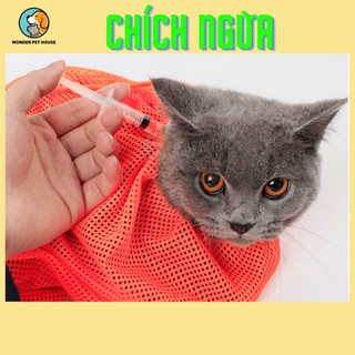 Túi Lưới Tắm - Cắt Móng Mèo Đa Năng