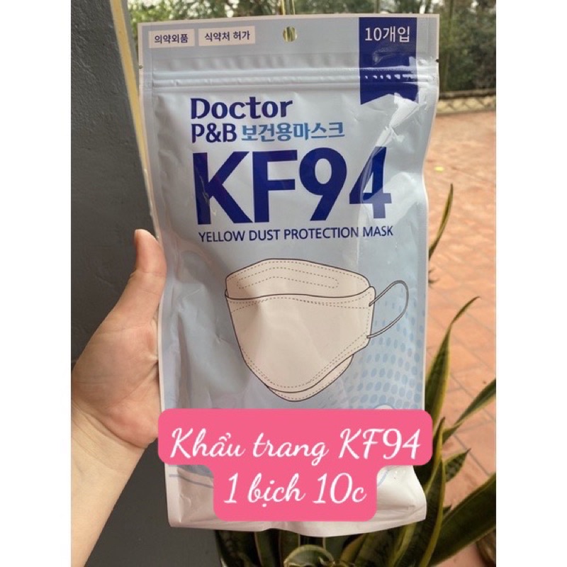 (Có sẵn, có bill mới nhất) 1 túi 10c Khẩu trang kf94 nội địa hàn
