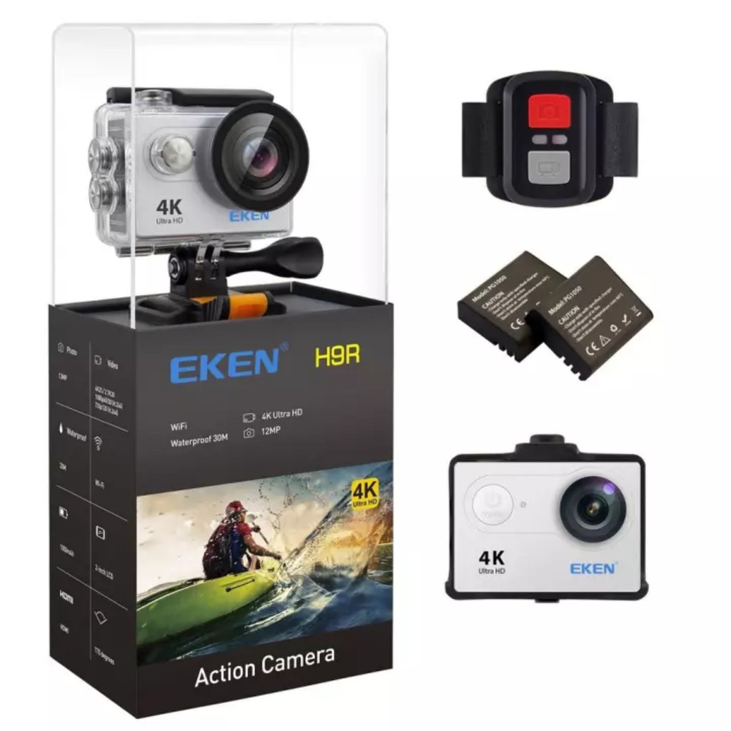 Camera 4k Eken H9r bản mới V8 nâng cấp 20MP - camera wifi ip xe máy oto phượt chống nước chống sốc chống rung