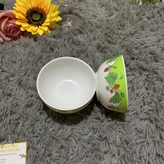 Chén cơm nhựa chén trơn bông TM 10c