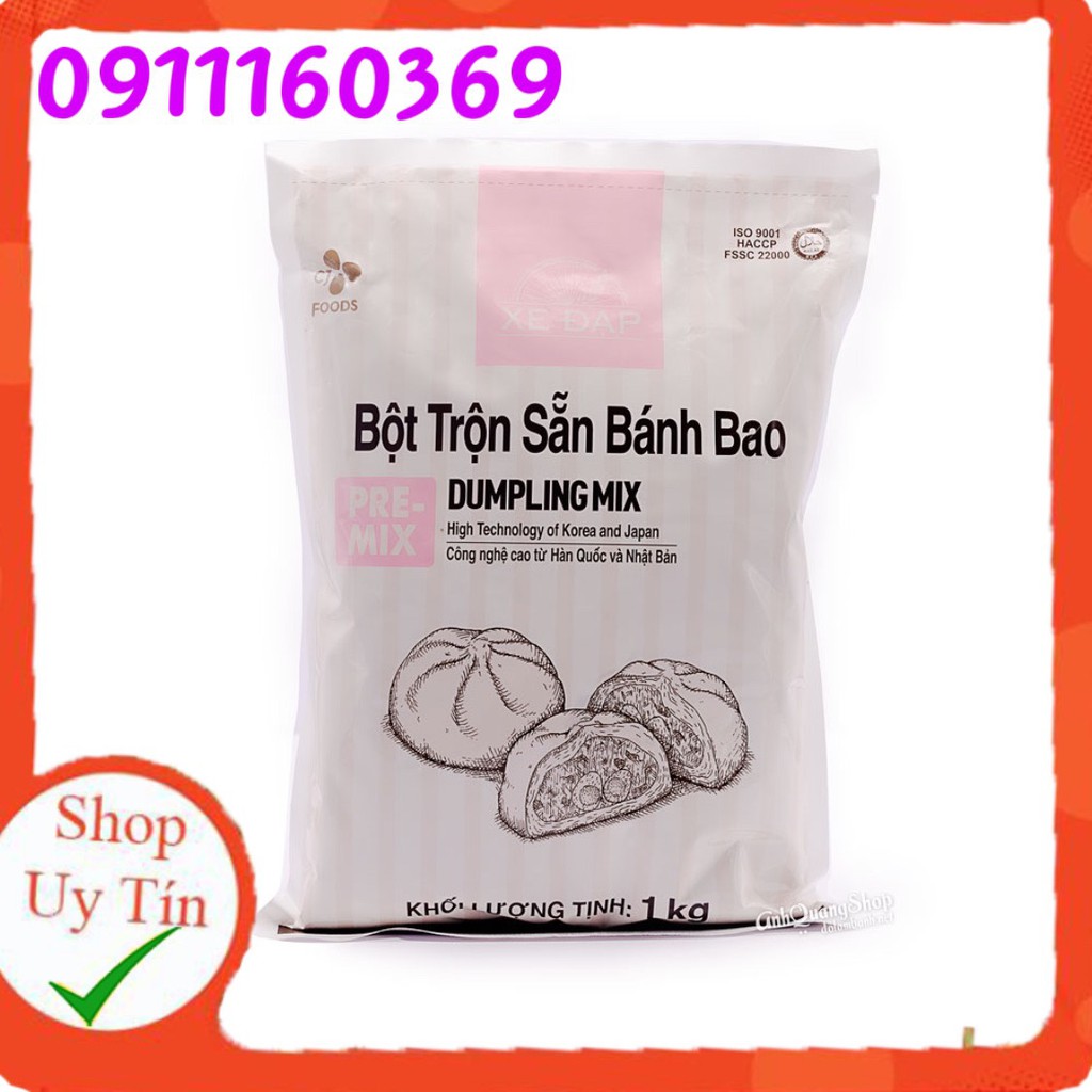 Bột trộn sẵn bánh bao Xe đạp 1 kg