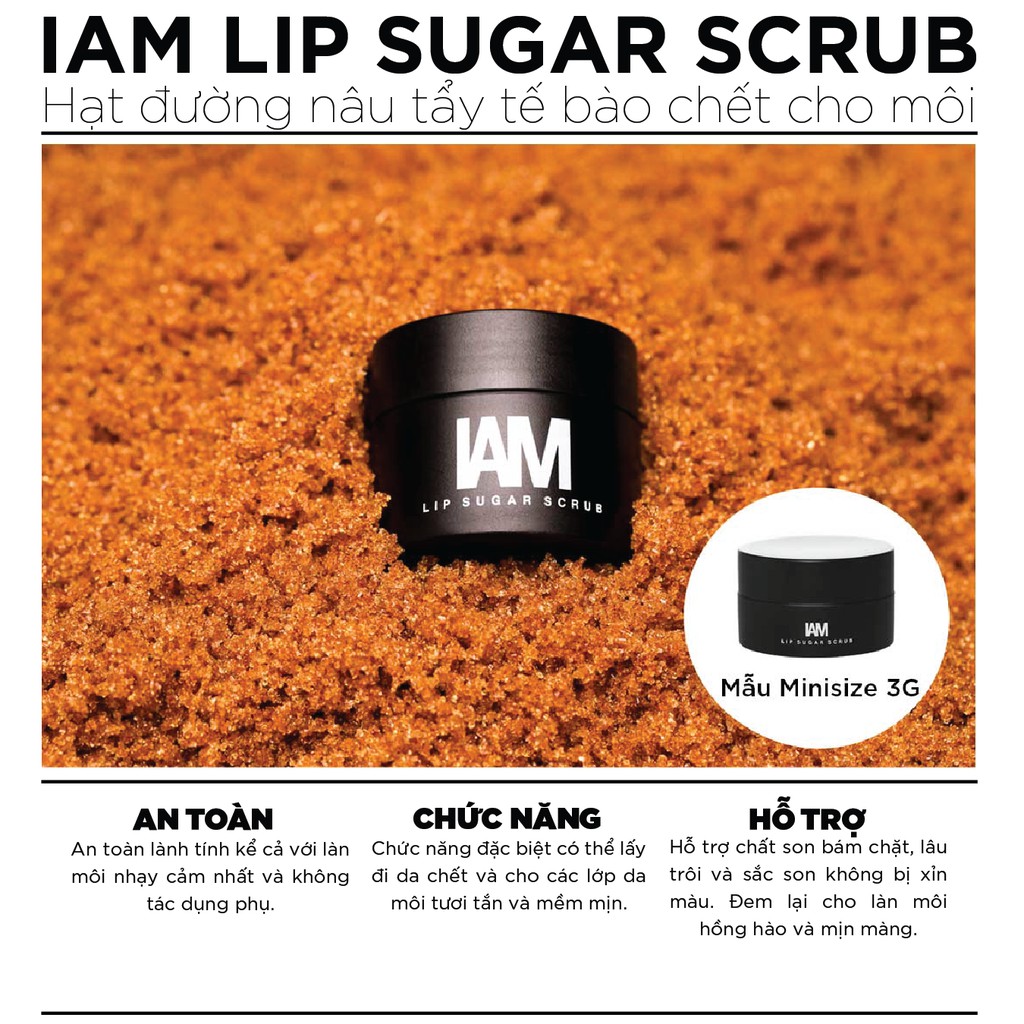 IAM Lip Sugar Scrub - Đường Nâu Tẩy Tế Bào Chết Cho Môi | BigBuy360 - bigbuy360.vn
