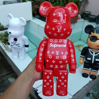 Gấu Bearbrick x LV Supreme 400%