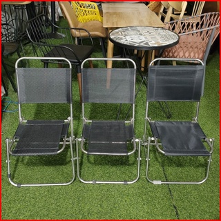 Ghế xếp inox lưng thấp