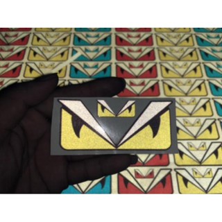 Tem mắt fendi phản quang 4x9cm