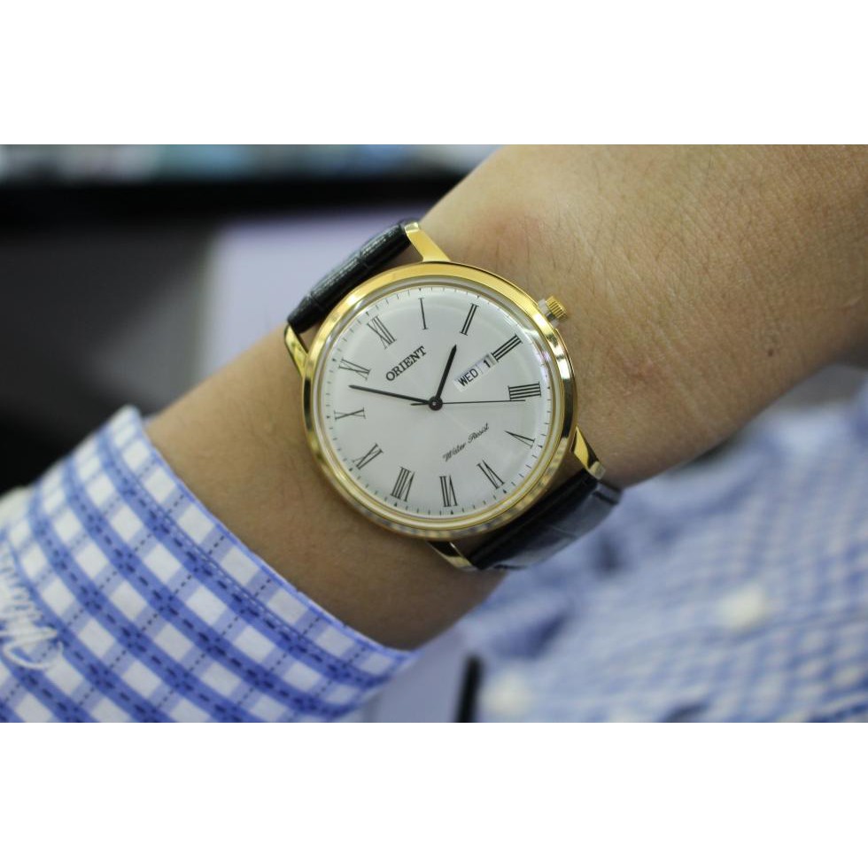 Đồng hồ nam dây da Orient FUG1R007W6