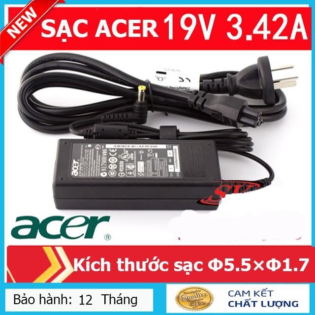 ⚡️Sạc laptop acer 4738 4736 4810T 5830 4739 5810 4741 4752 E1-471 4750 19v-3.42a - Tặng kèm dây nguồn sạc