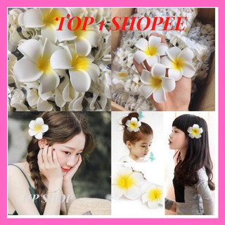Hoa đại🌸Combo 3 bông🌸 Kẹp tóc hoa sứ - Siêu xinh cho mùa hè tỏa nắng