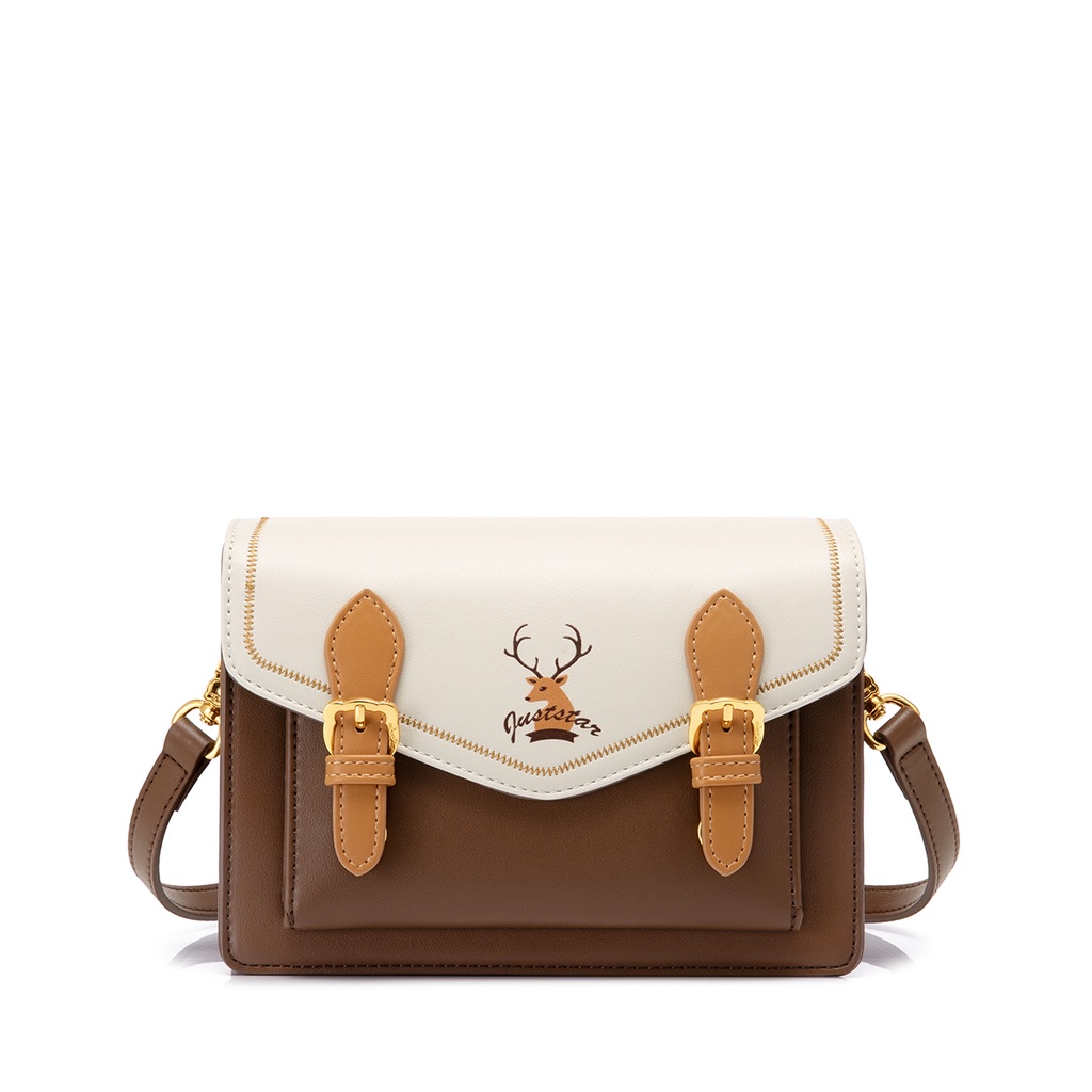 Túi xách đeo chéo dễ thương Just Star phom chữ nhật tuần lộc công sở đi làm đi chơi 172838