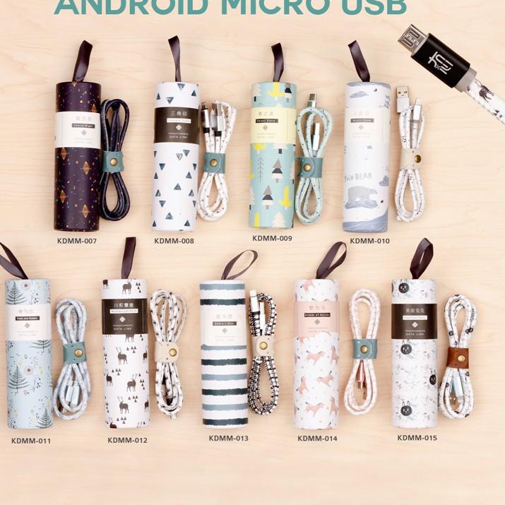 Dây Cáp Sạc Truyền Dữ Liệu 76w Cho Android Micro Usb Phong Cách Hàn Quốc