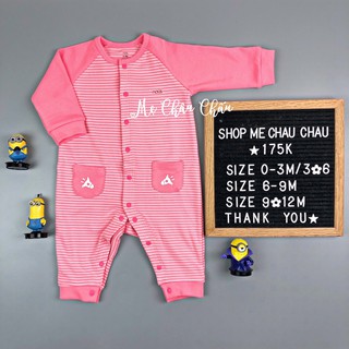 Nous body không tất kẻ đỏ 0M-9M