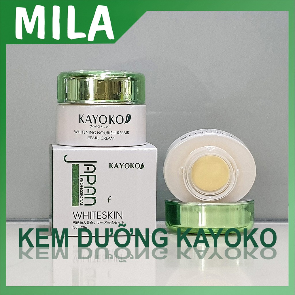 Mỹ phẩm Kayoko 6in1 Nhật Bản, mỹ phẩm tàn nhang, dưỡng trắng da và loại bỏ các vết thâm trên da.