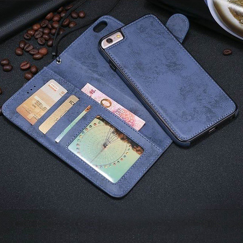 Bao da điện thoại màu trơn phong cách cổ điển cho Iphone 6 6S 6Plus 6SPlus 7 8 7Plus 8Plus 5 5S SE | BigBuy360 - bigbuy360.vn