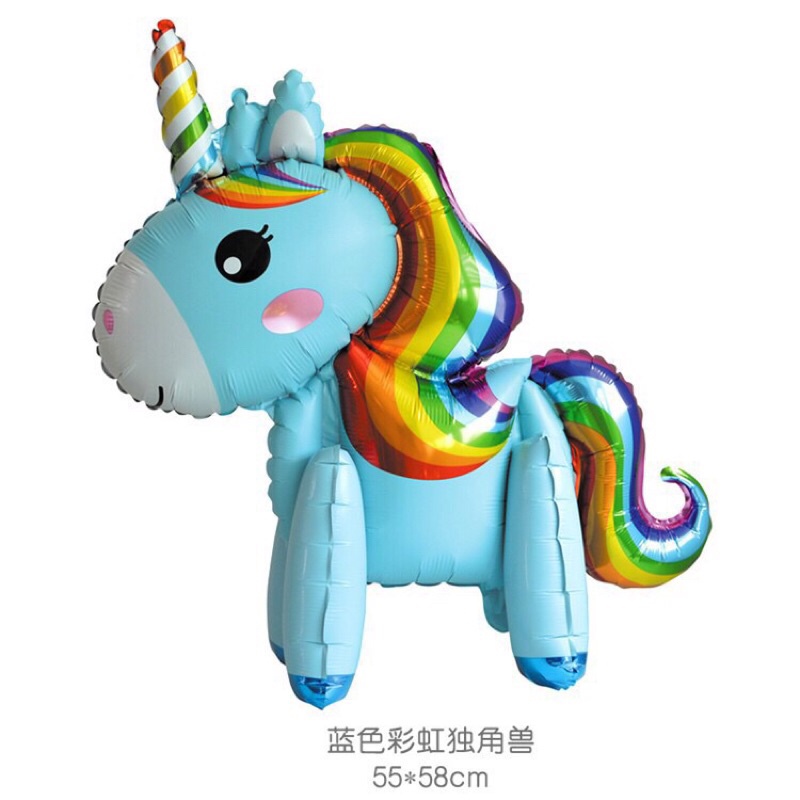 Set Bóng Sinh Nhật Ngựa Unicorn, Pony Bé Trai Bé Gái