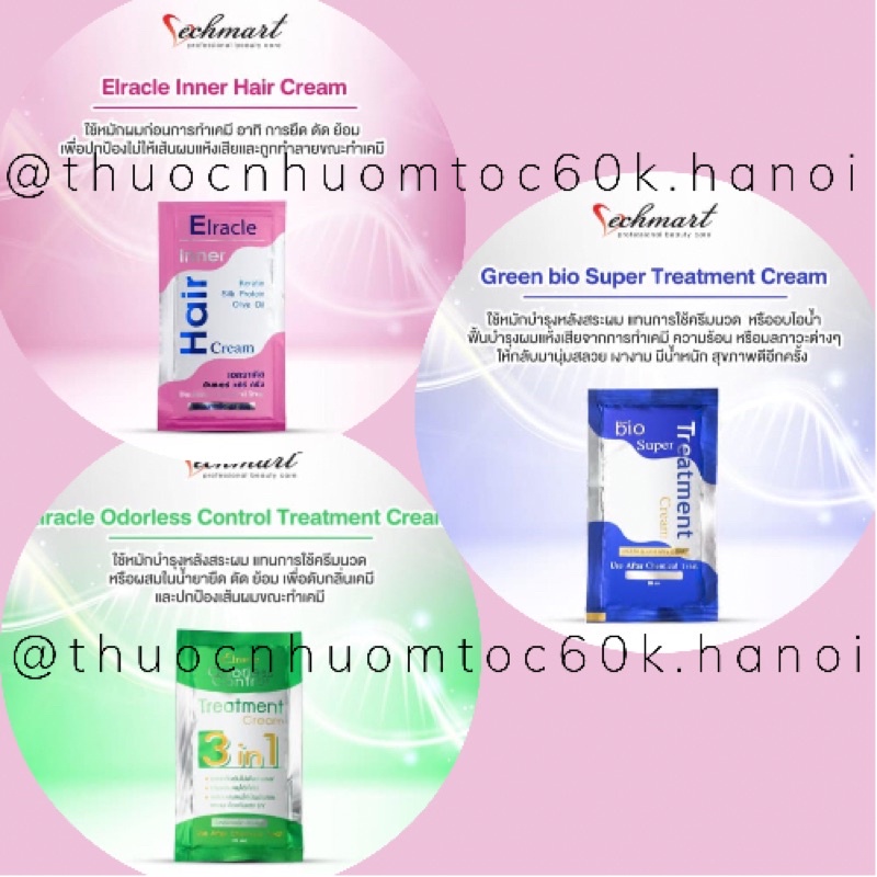 Kem ủ tóc Bio Treatment Thái Lan siêu phục hồi mềm mượt tóc dạng gói