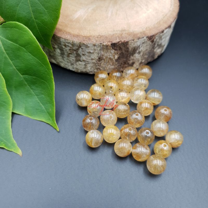 1 hạt đá tóc màu vàng