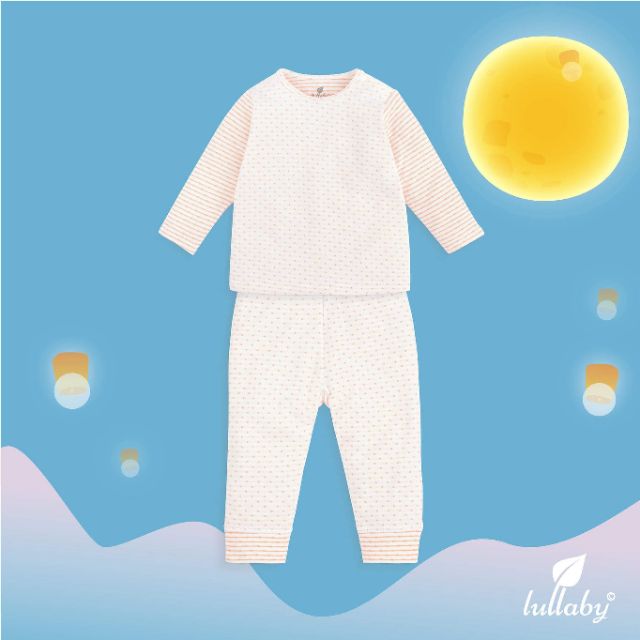 (7 màu) Bộ cài vai thu đông Lullaby cotton 2 lớp mỏng siêu mềm mịn