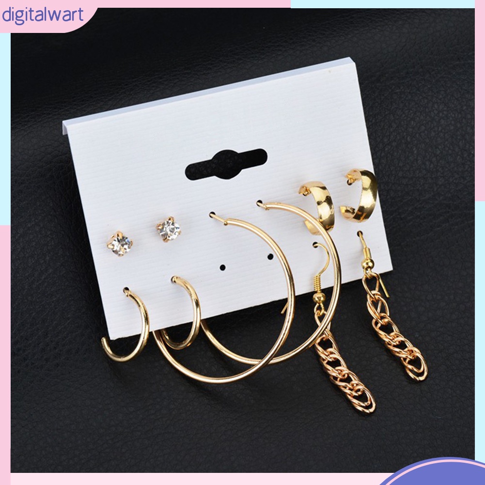 Set Trang Sức Đính Đá Thời Trang Thanh Lịch Dành Cho Nữ