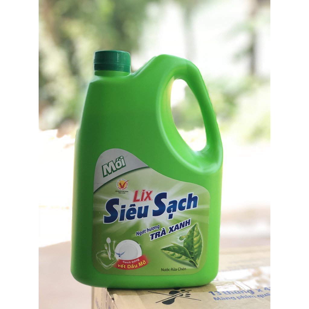 Nước rửa Chén Lix Trà xanh 1,5kg