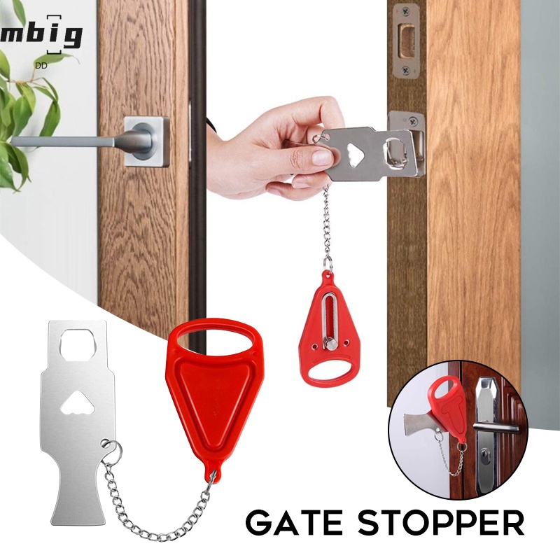 Ổ Khóa Cửa An Toàn Không Cần Khoan Thiết Kế Di Động Tiện Dụng Cho Gia Đình