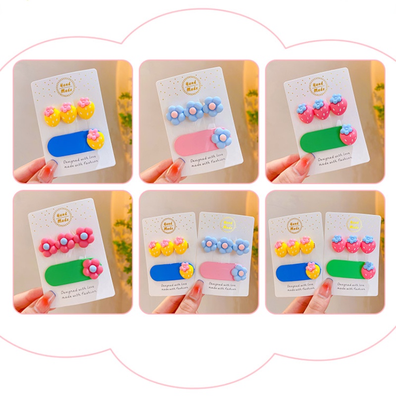 Kẹp Tóc Đính Hoa Dễ Thương Cho Bé Gái