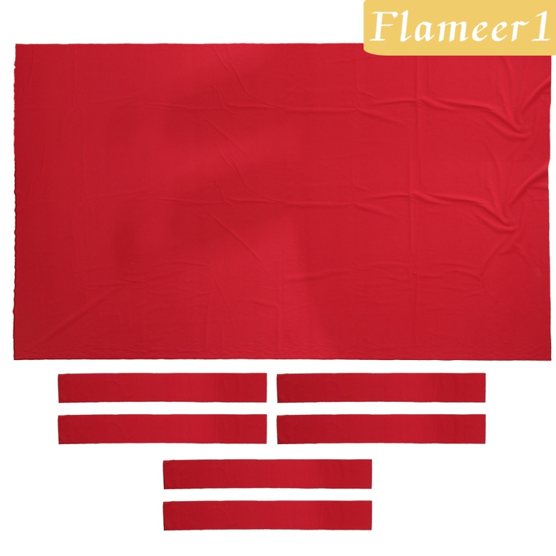 [Flameameer1] Khăn Trải Bàn Chơi Bida Vải Nỉ Cao Cấp Màu Đỏ 9ft